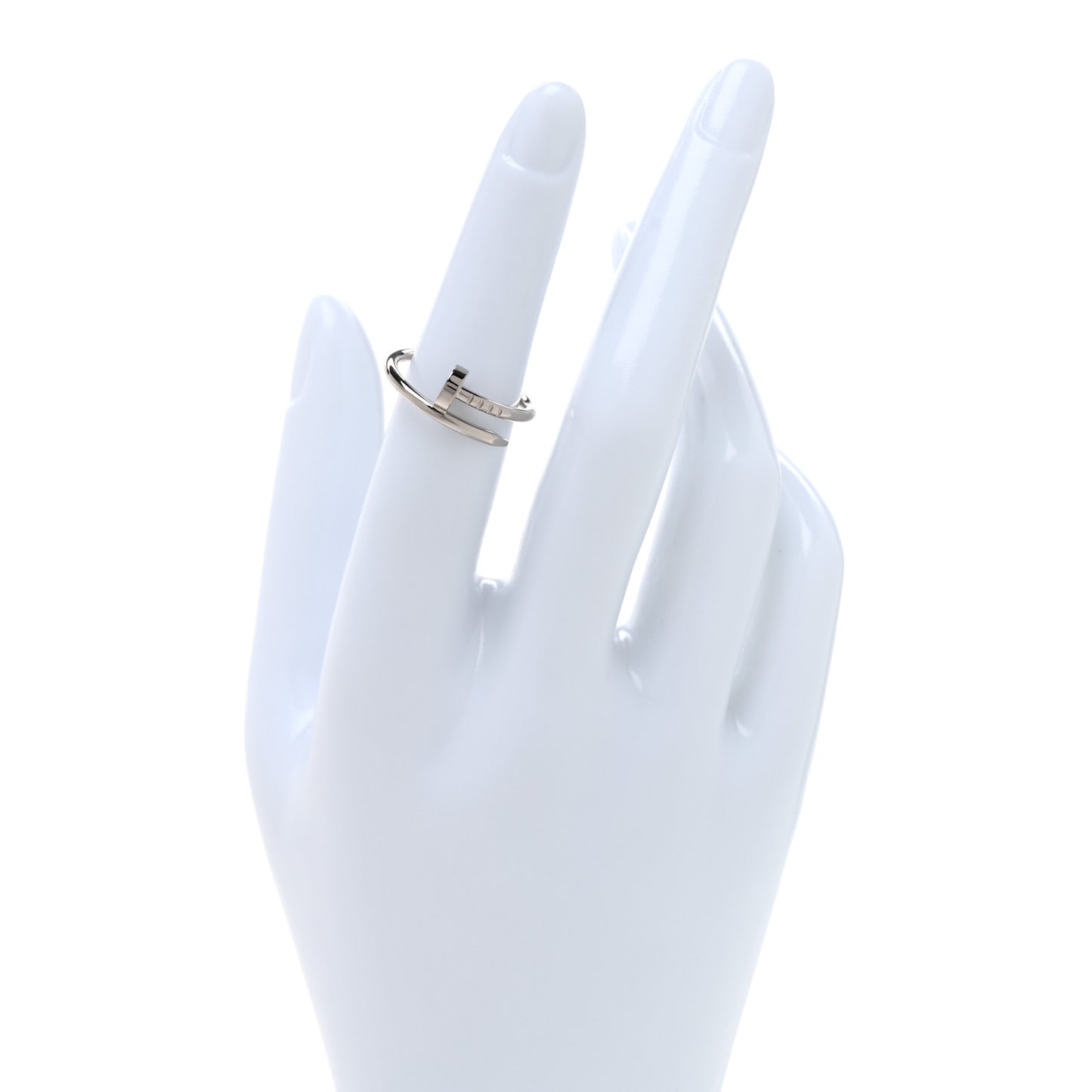 18K White Gold Small Juste Un Clou Ring 51 5.75