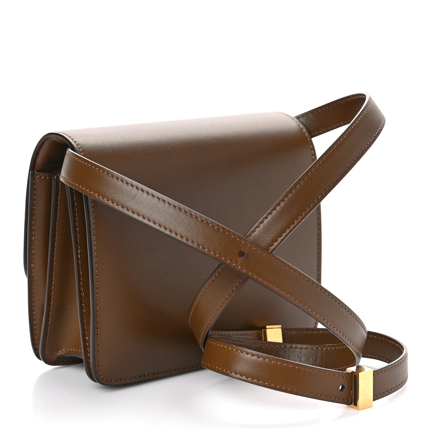 Celine Smooth Calfskin Small Classic Box Flap Bag Camel 3 of 8