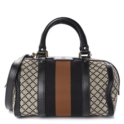 Gucci Diamante Vintage Web Small Boston Black 1 of 17