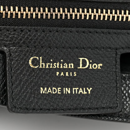 Christian Dior Grained Calfskin Saddle Bag Black 7 of 9
