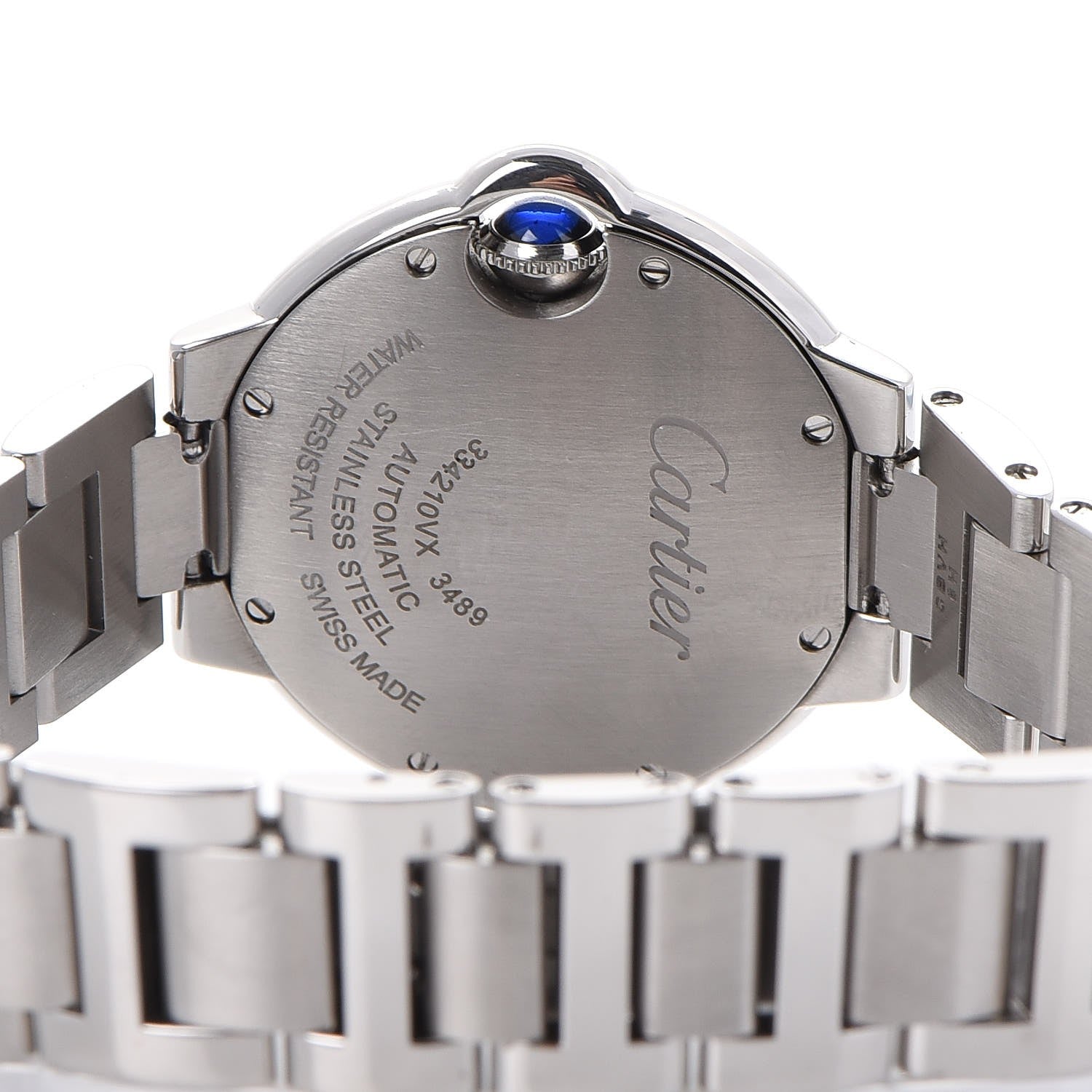Cartier Stainless Steel Diamond 33mm Ballon Bleu De Automatic Watch 5 of 10