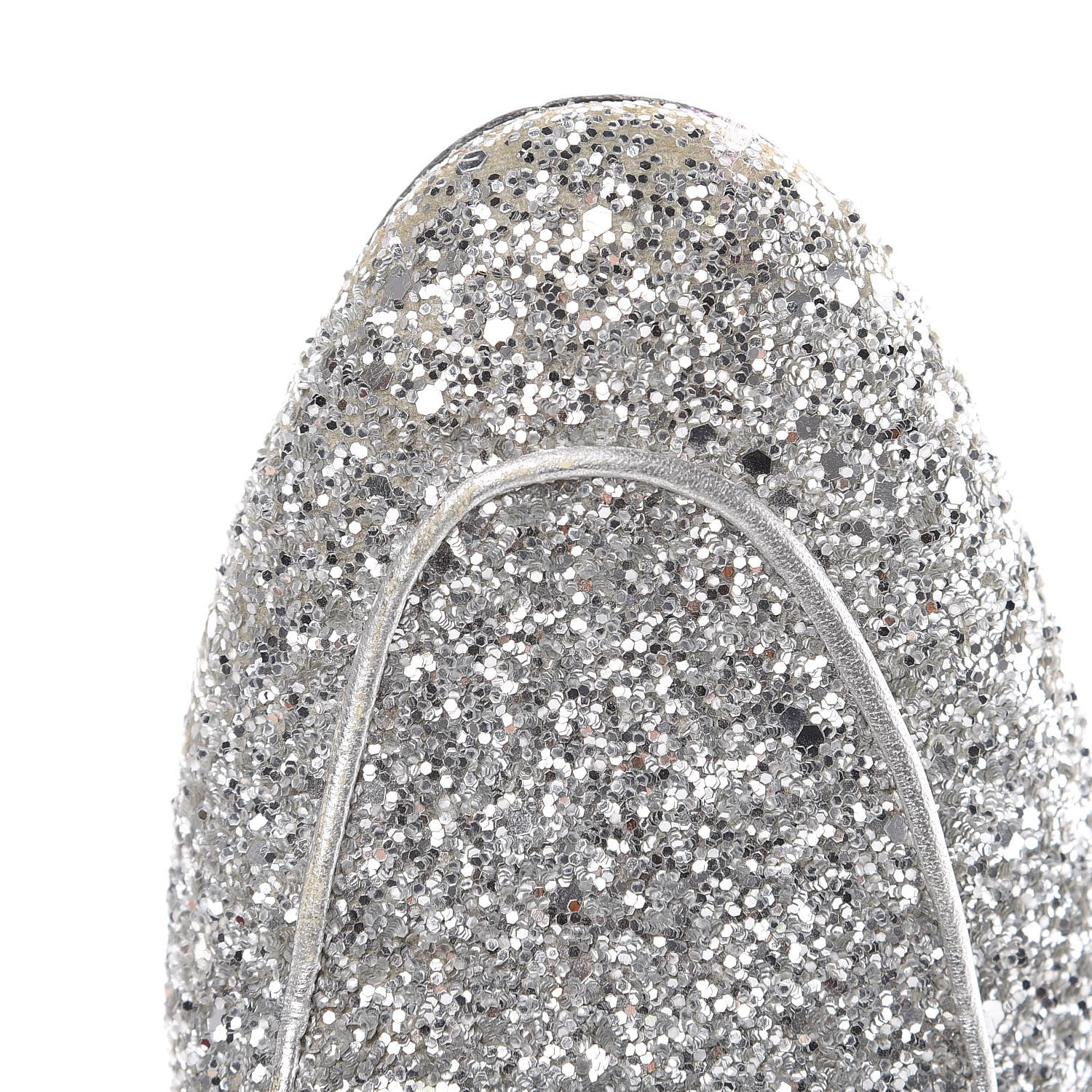 Gucci Glitter Womens Princetown Slippers 39.5 Silver 11 of 15