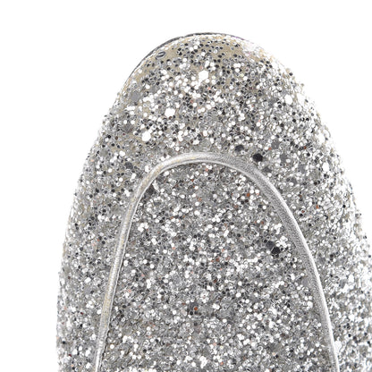 Gucci Glitter Womens Princetown Slippers 39.5 Silver 11 of 15