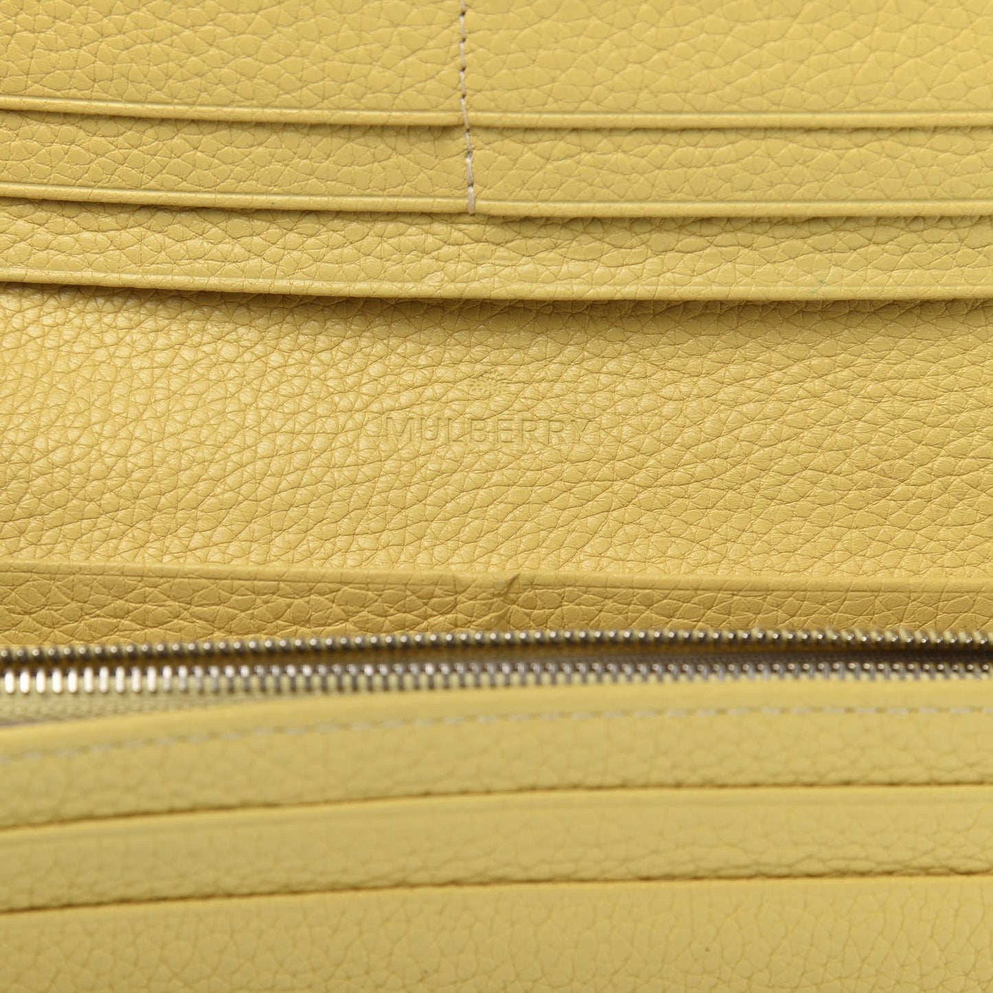 Soft Large Grain Calfskin Eliza Continental Wallet Camomile