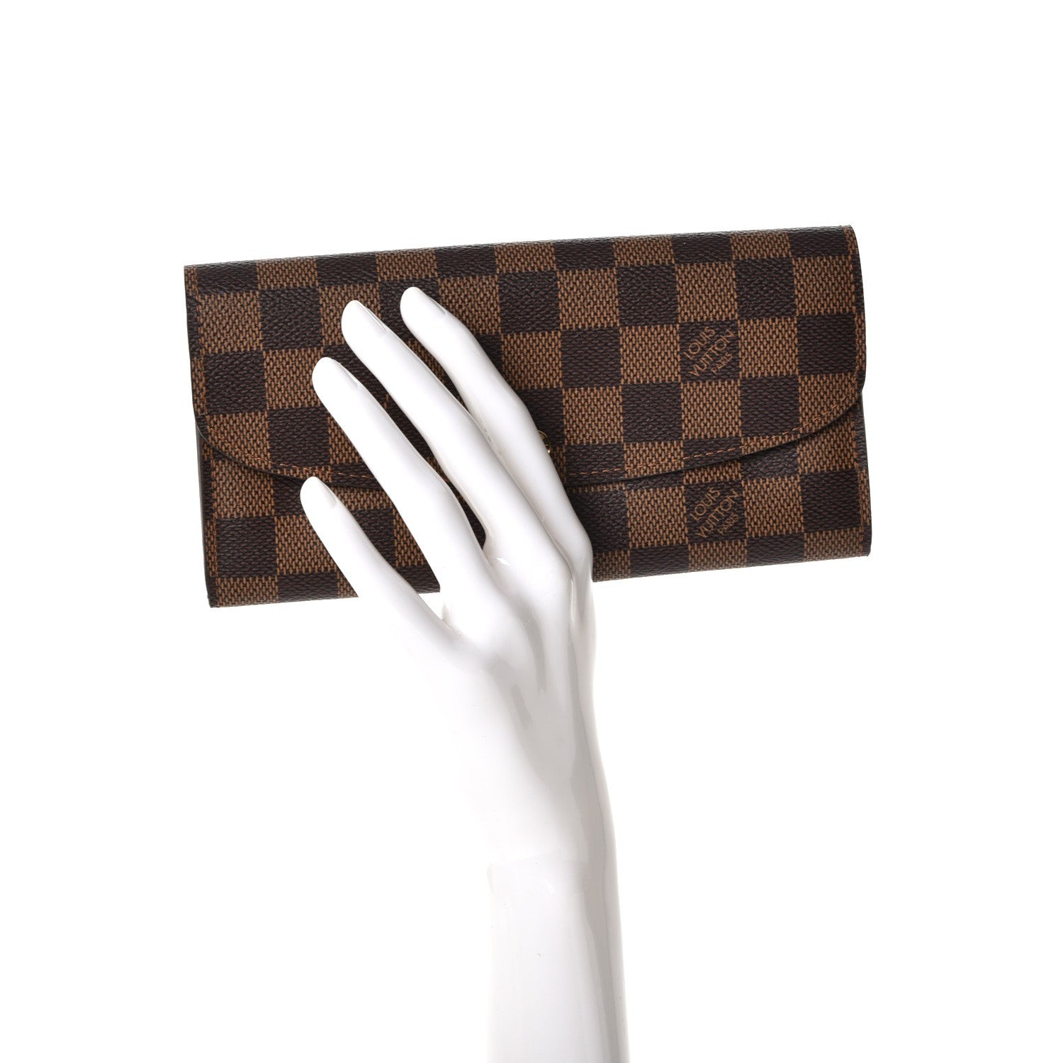Louis Vuitton Damier Ebene Emilie Wallet 2 of 8