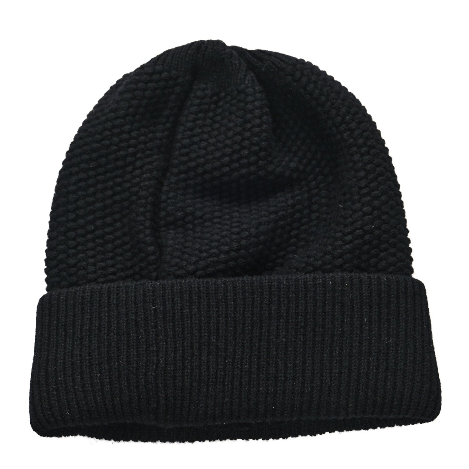 Chanel Cashmere CC Beanie Hat Black Pink 2 of 4
