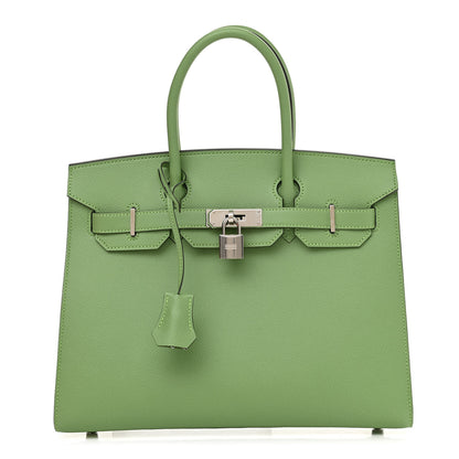 Hermes Epsom Sellier Birkin 30 Vert Criquet 1 of 14