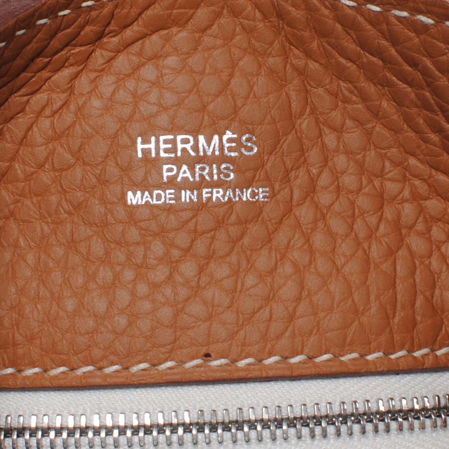 Hermes Taurillon Clemence Marwari GM Gold w Ebene Strap 6 of 6