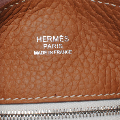 Hermes Taurillon Clemence Marwari GM Gold w Ebene Strap 6 of 6