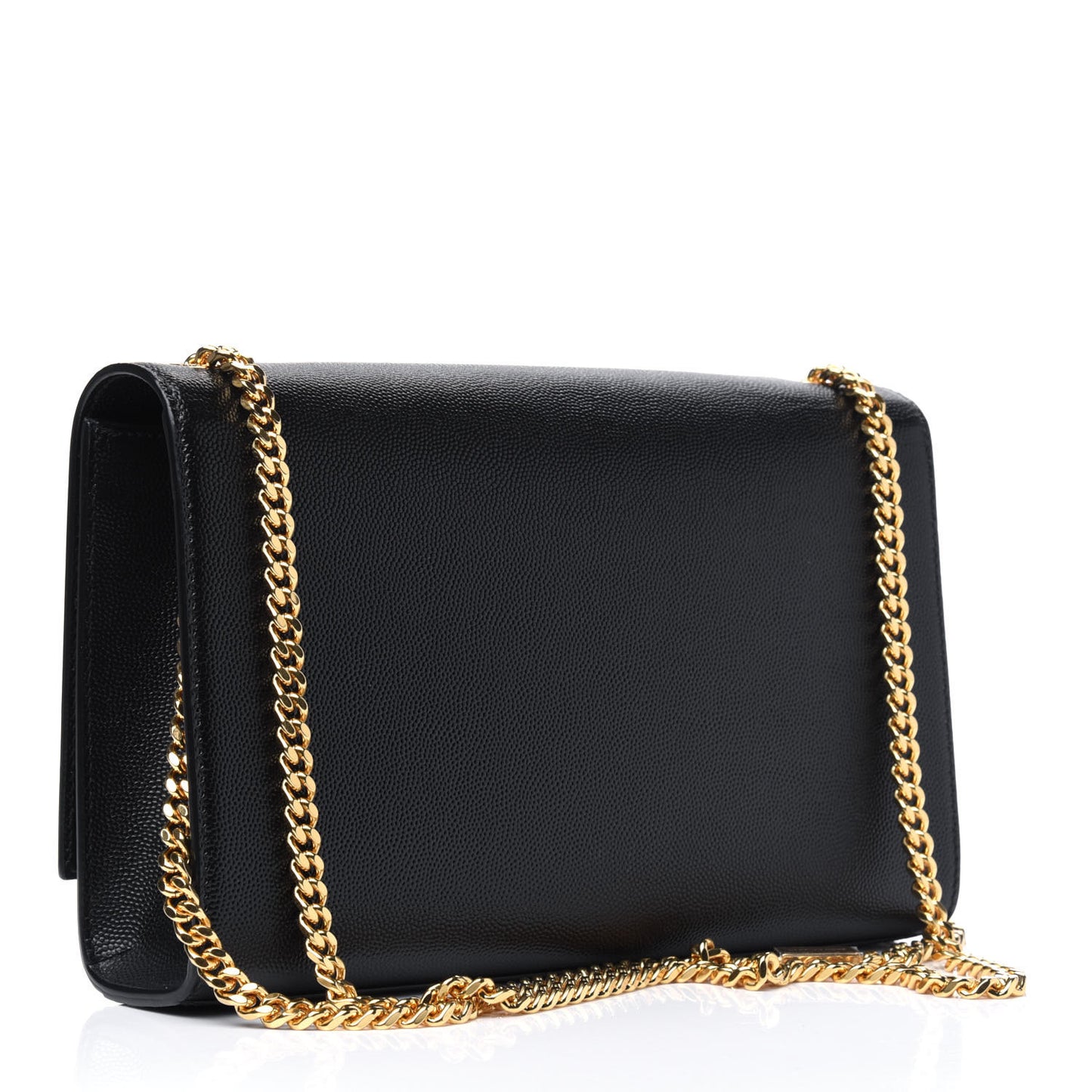 Grain De Poudre Medium Classic Monogram Kate Satchel Black