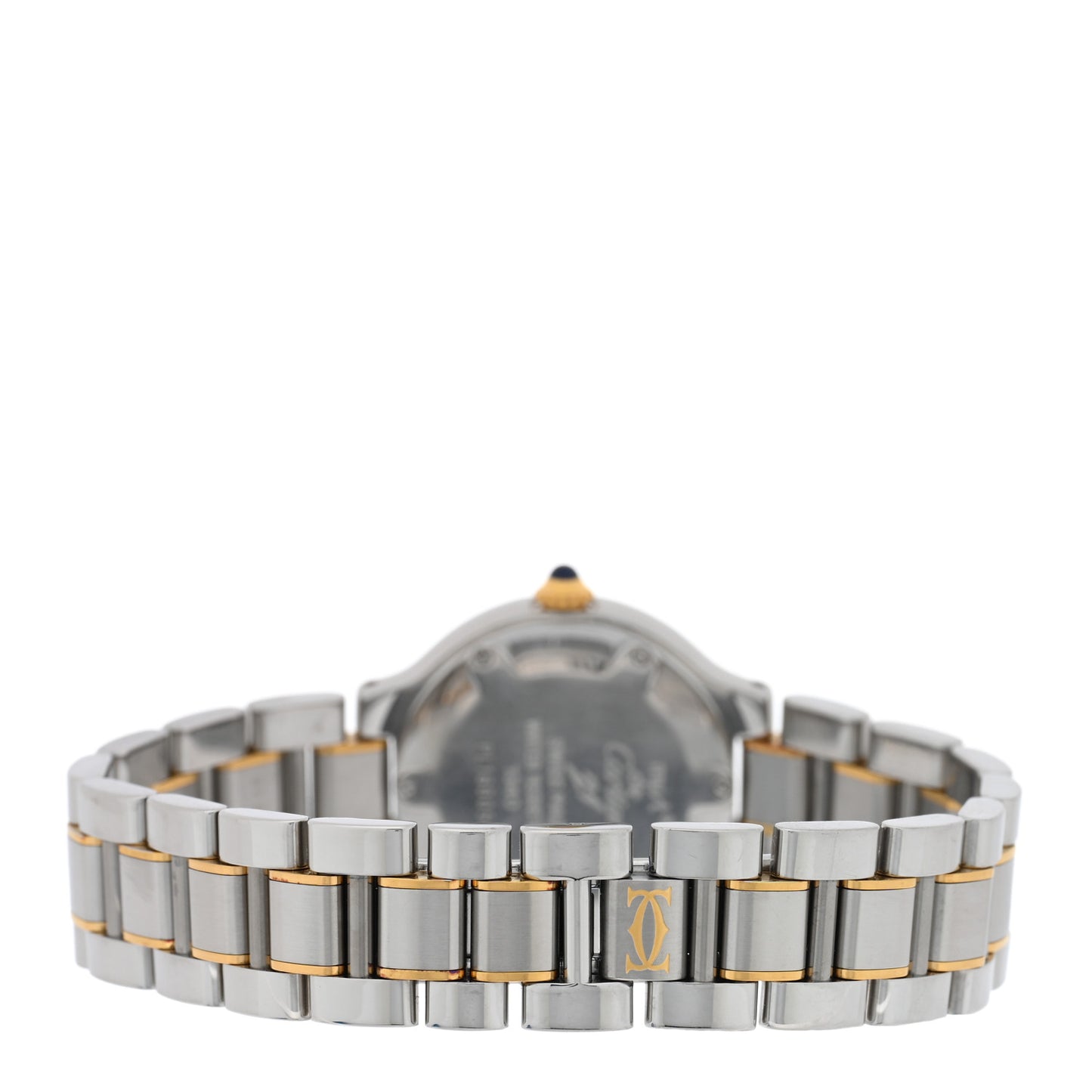 Stainless Steel 18K Yellow Gold 28mm Must de 21 Quartz Watch