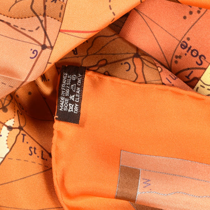 Hermes Silk Le Monde Est Vaste Scarf 90 4 of 4