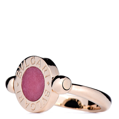 Bulgari 18K Yellow Gold Black Onyx Coral Bvlgari Bvlgari Ring 49 4.75 5 of 10