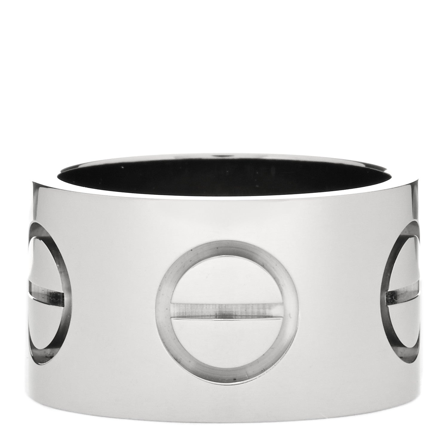 Cartier 18K White Gold 11mm LOVE Ring 51 5.75 1 of 4