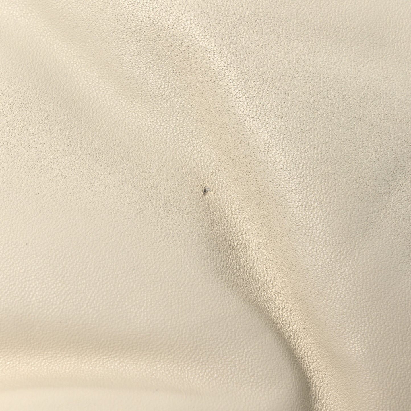 Goatskin Pillow Bucket Bag White