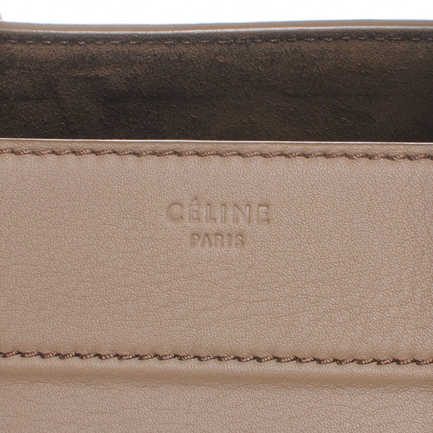 Celine Smooth Calfskin Medium Phantom Luggage Taupe 5 of 8
