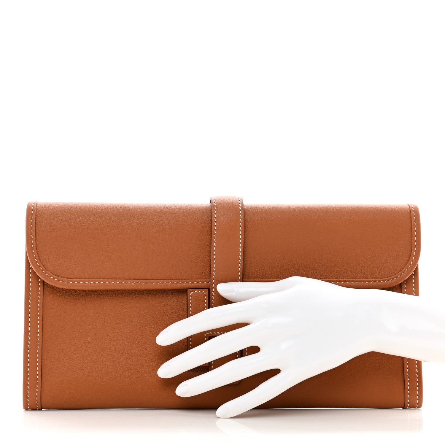 Hermes Swift Jige Elan 29 Clutch Gold 2 of 8