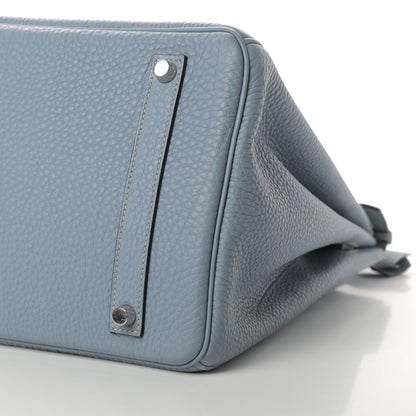 Hermes Togo Birkin 35 Bleu Lin 10 of 11