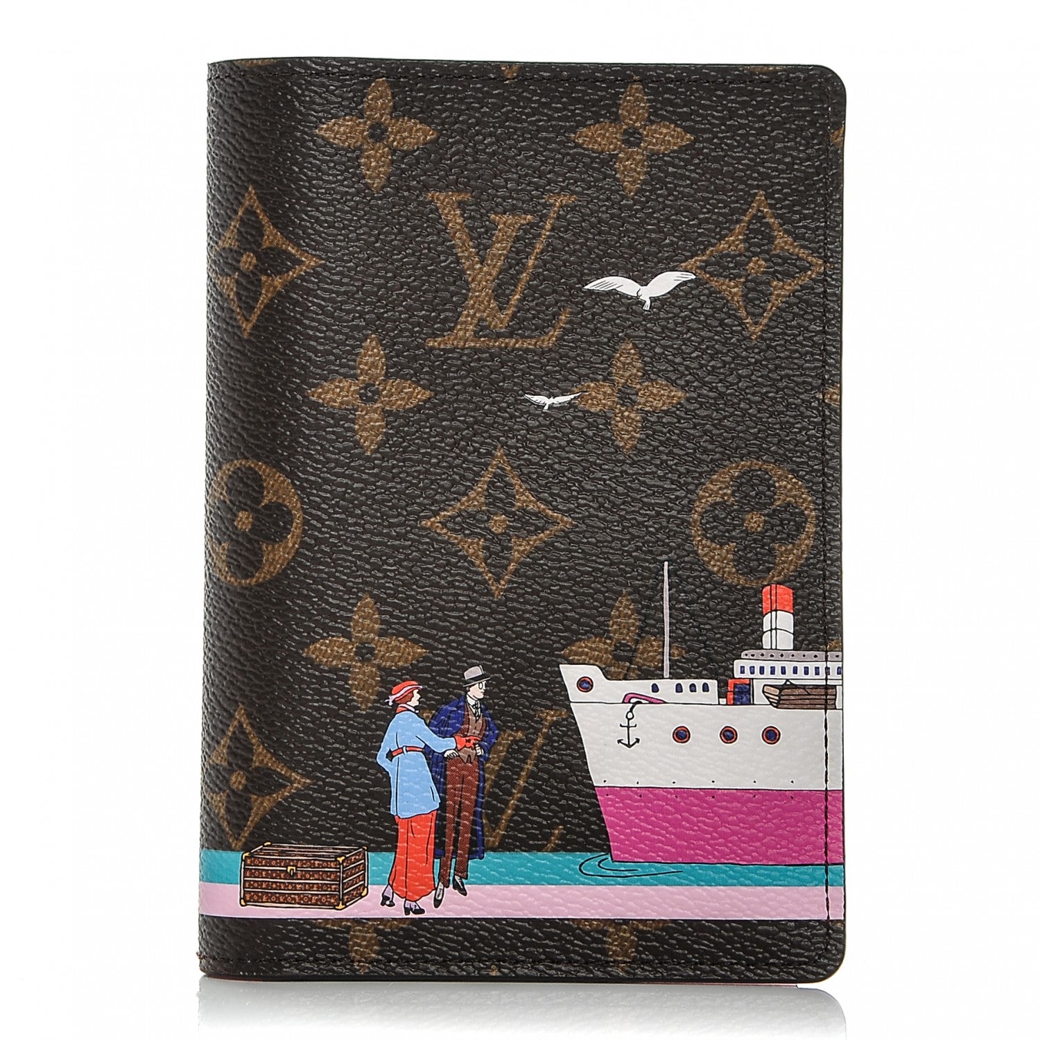 Louis Vuitton Monogram 2016 Christmas Animation Passport Cover Rose Ballerine 1 of 6