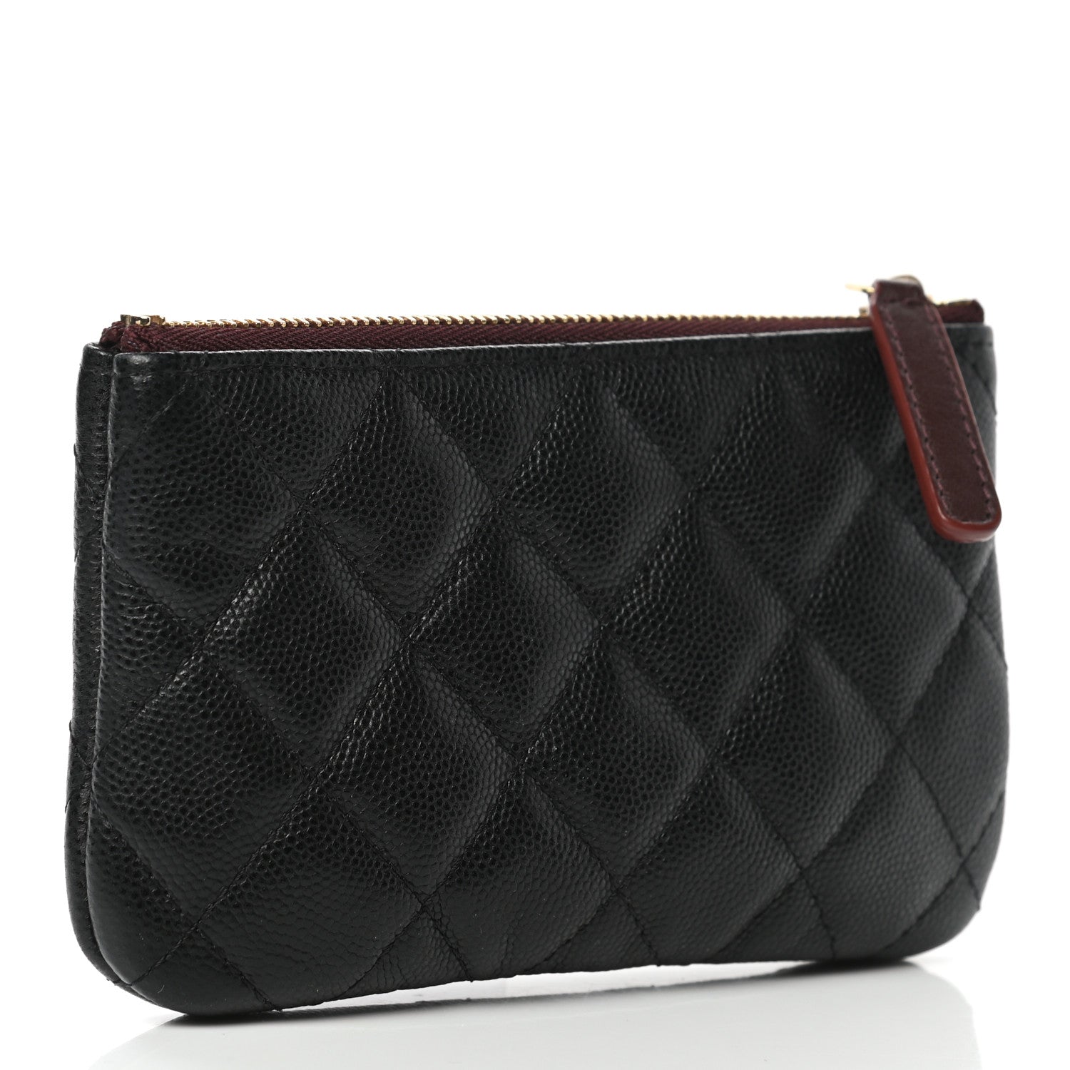 Chanel Caviar Quilted Small Cosmetic Case Black 3 of 9
