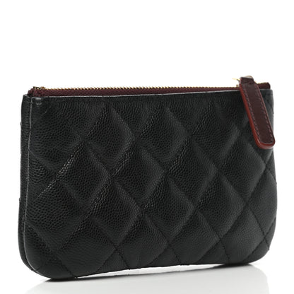 Chanel Caviar Quilted Small Cosmetic Case Black 3 of 9
