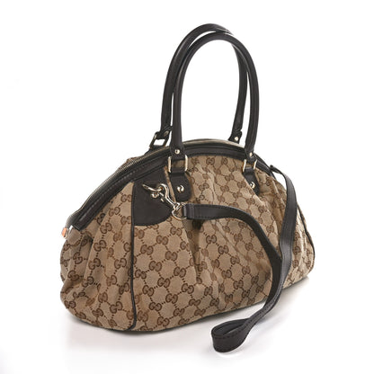 Gucci Monogram Medium Sukey Boston Bag Brown 3 of 11