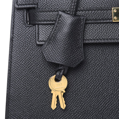 Hermes Epsom Kelly Sellier 25 Black 12 of 34