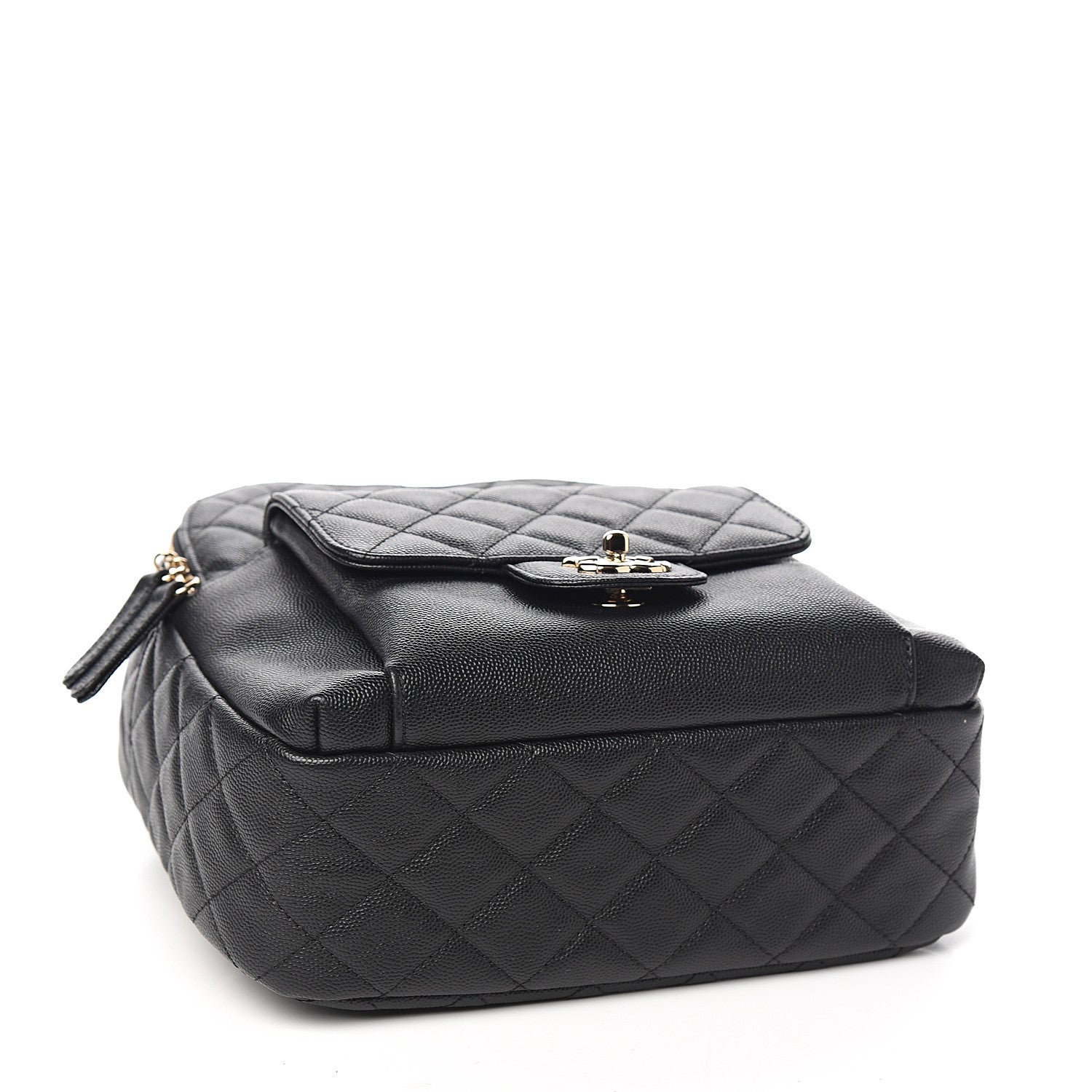 Chanel Caviar Quilted Medium Zip Around Backpack Black 3 of 10