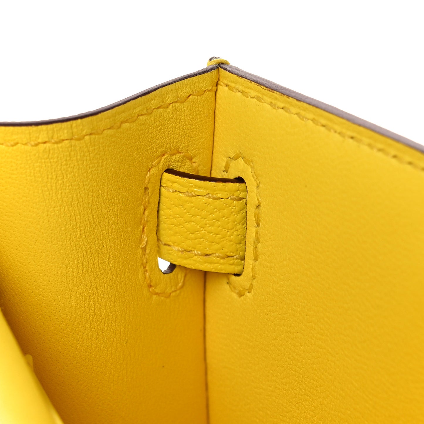 Chevre Mysore Mini Kelly Sellier 20 Jaune Citron