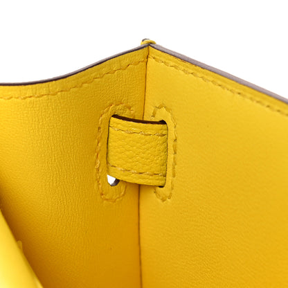 Hermes Chevre Mysore Mini Kelly Sellier 20 Jaune Citron 16 of 32