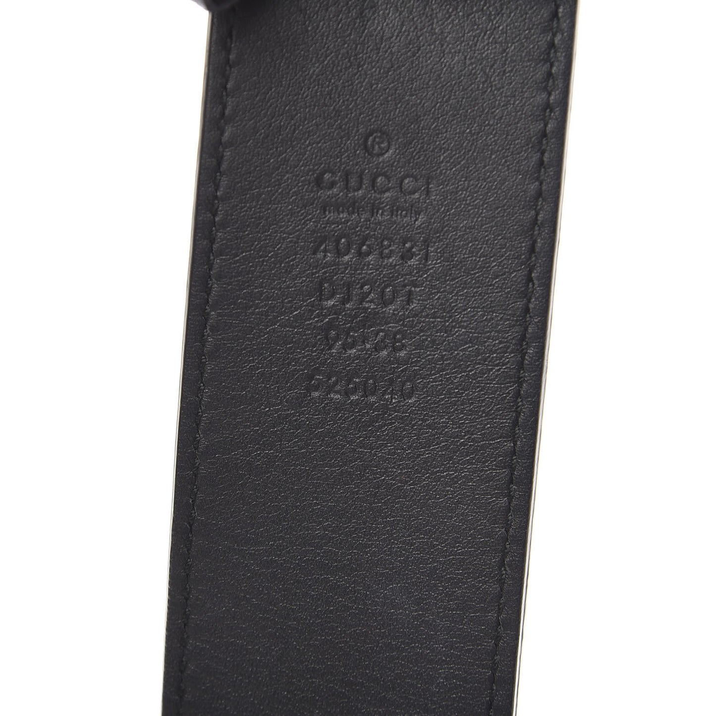 Textured Calfskin Double G 40mm Belt 95 38 Black