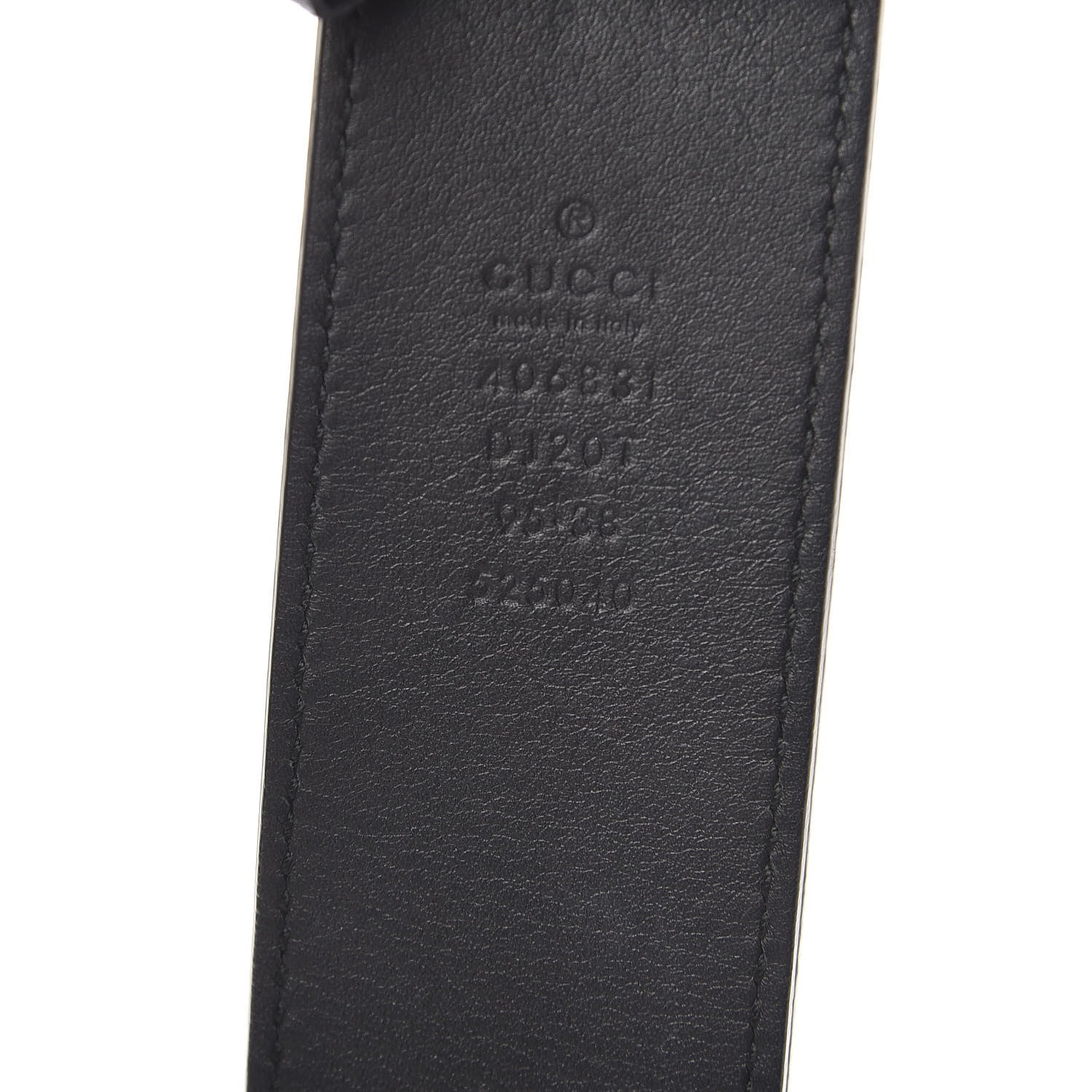 Gucci Textured Calfskin Double G 40mm Belt 95 38 Black 6 of 7