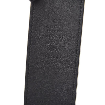 Gucci Textured Calfskin Double G 40mm Belt 95 38 Black 6 of 7