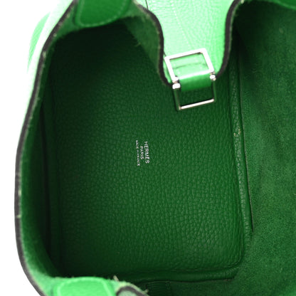 Hermes Taurillon Clemence Picotin Lock 18 PM Bambou 5 of 12