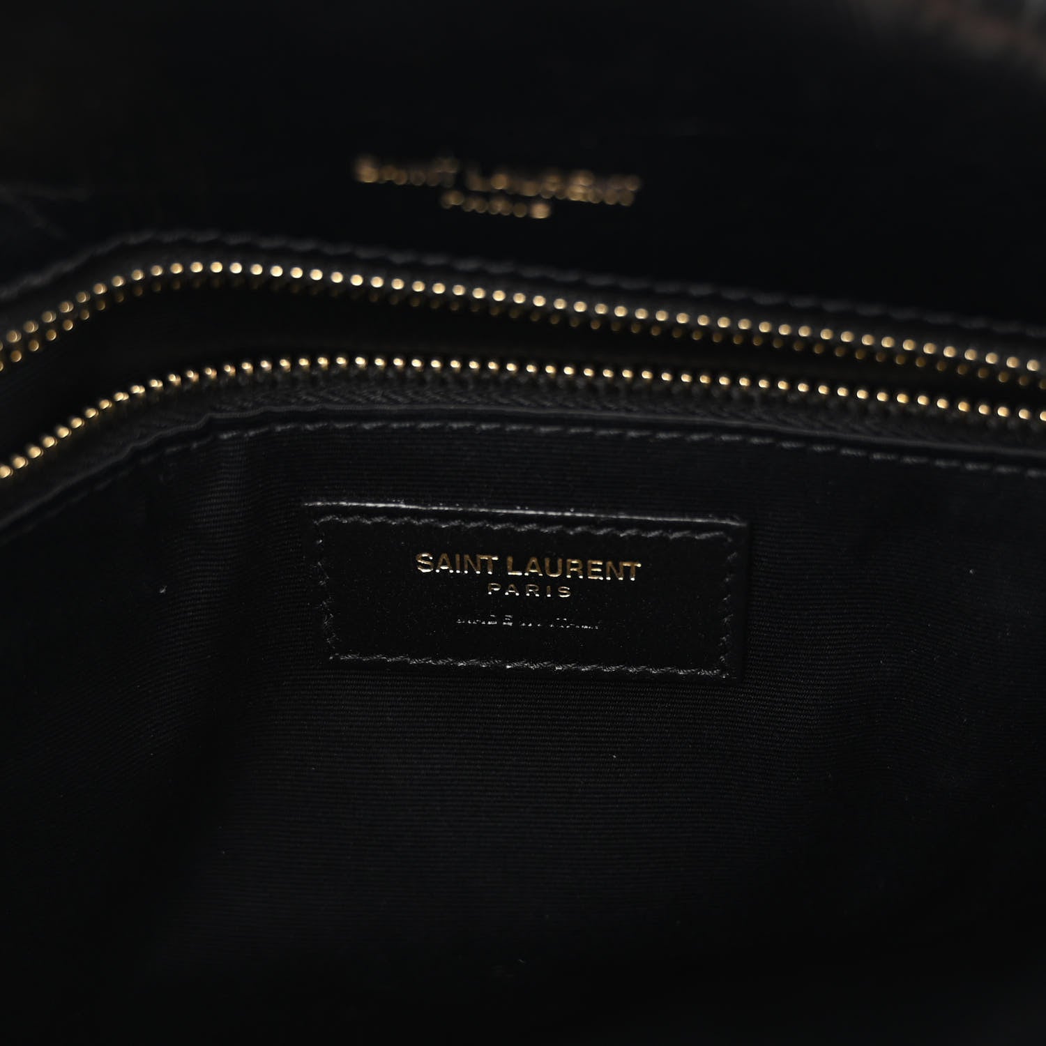 Saint Laurent Crinkled Calfskin Matelasse Monogram Medium Niki Chain Satchel Black 6 of 11
