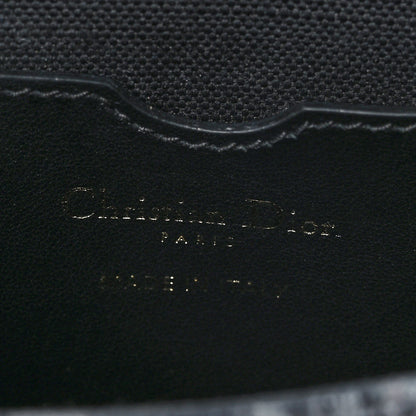 Christian Dior Canvas Mizza Embroidered Medium Bobby Flap Grey Black 6 of 8