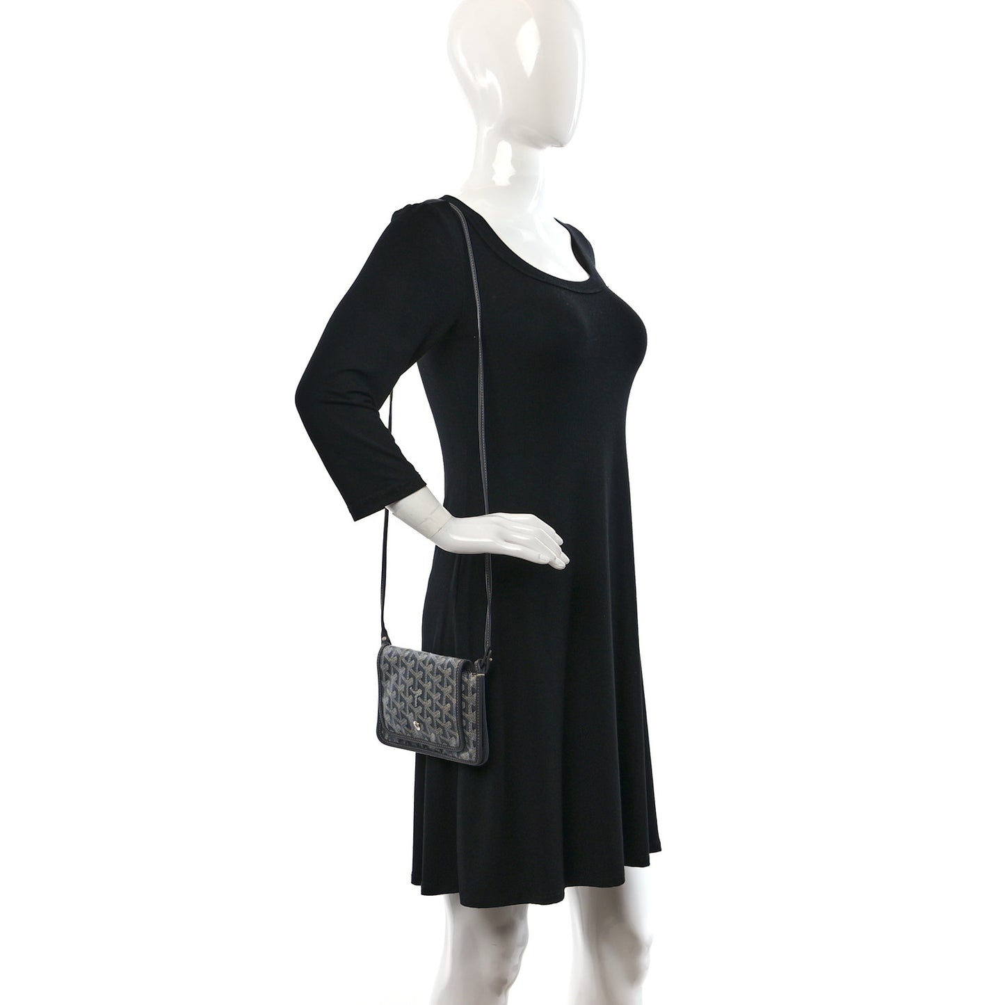 Goyardine Plumet Wallet Clutch Grey