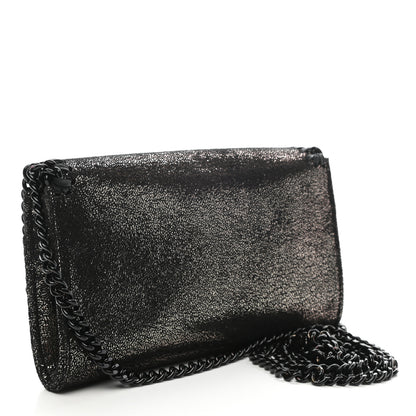 Stella McCartney Shaggy Deer Falabella Crossbody Wallet On Chain Black 3 of 11