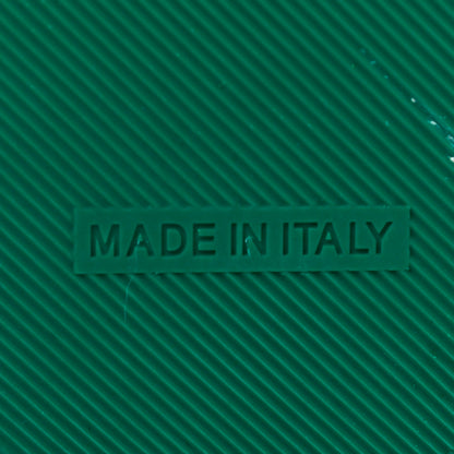 Chanel Satin Canvas Chain Slides Flat Sandals 40 Green 8 of 8