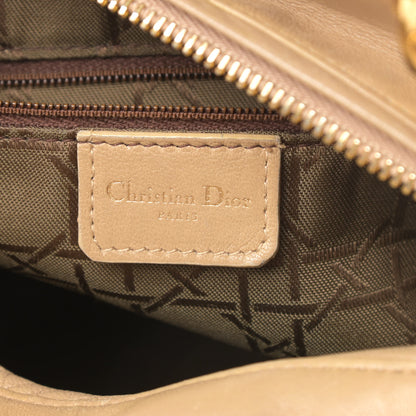 Christian Dior Lambskin Cannage Medium Lady Dior Beige 6 of 18