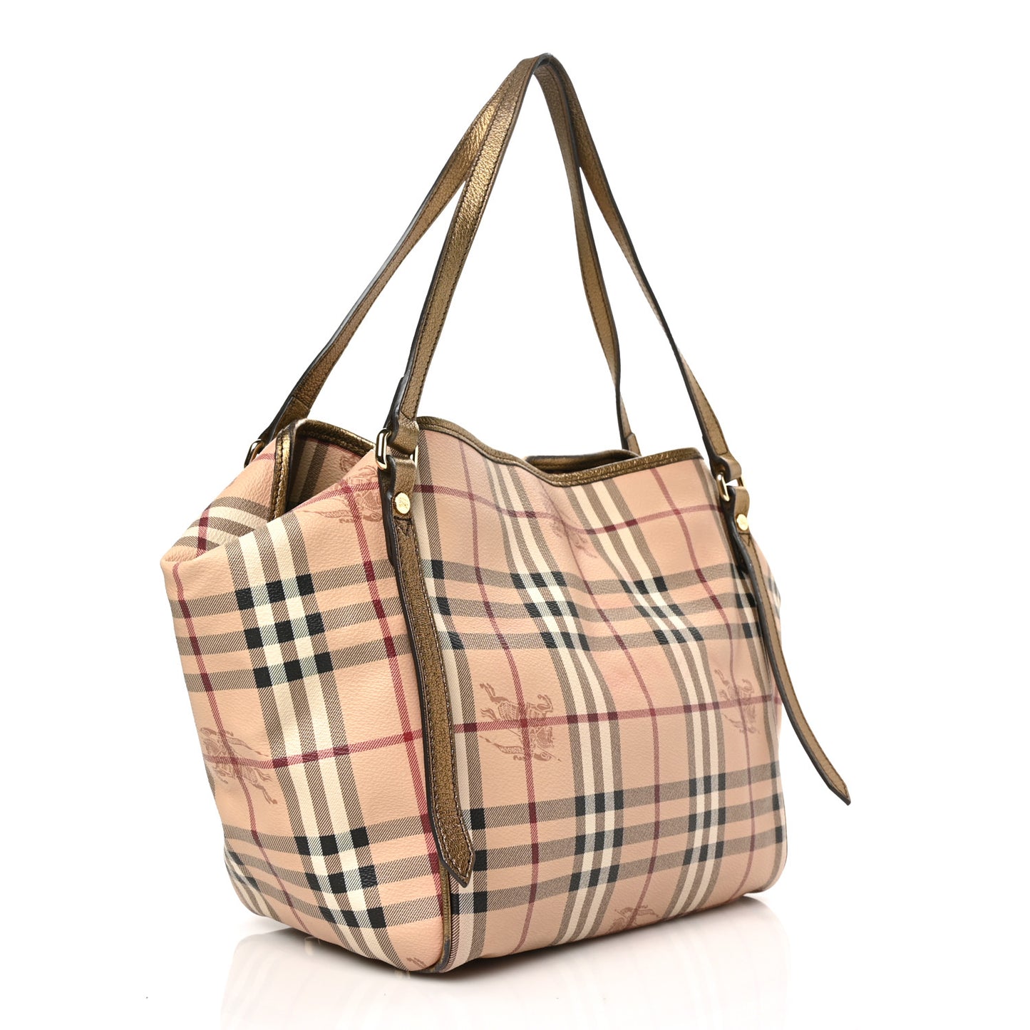 Haymarket Check Small Canterbury Tote Bronze