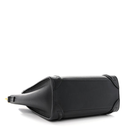 Celine Smooth Calfskin Nano Luggage Black 4 of 10