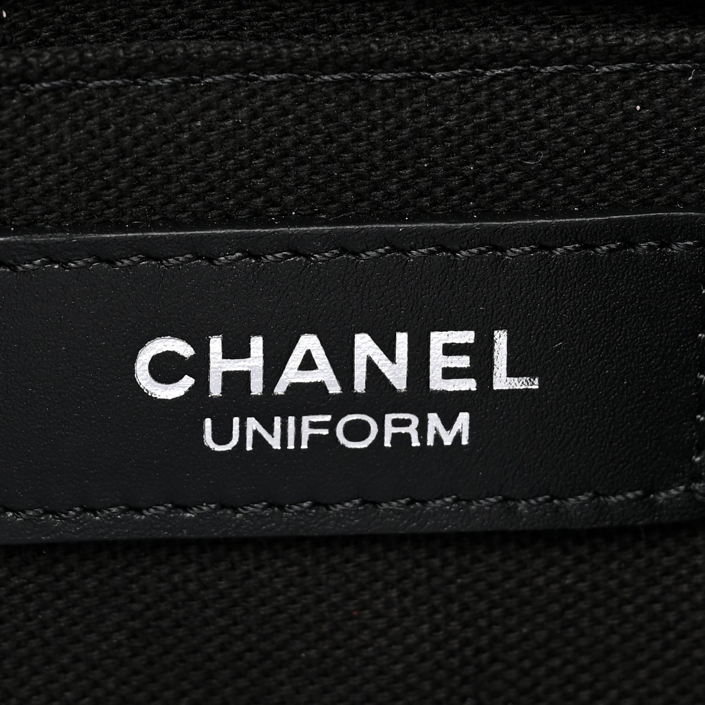 Calfskin Quilted CC Uniform Flap Belt Bag Black