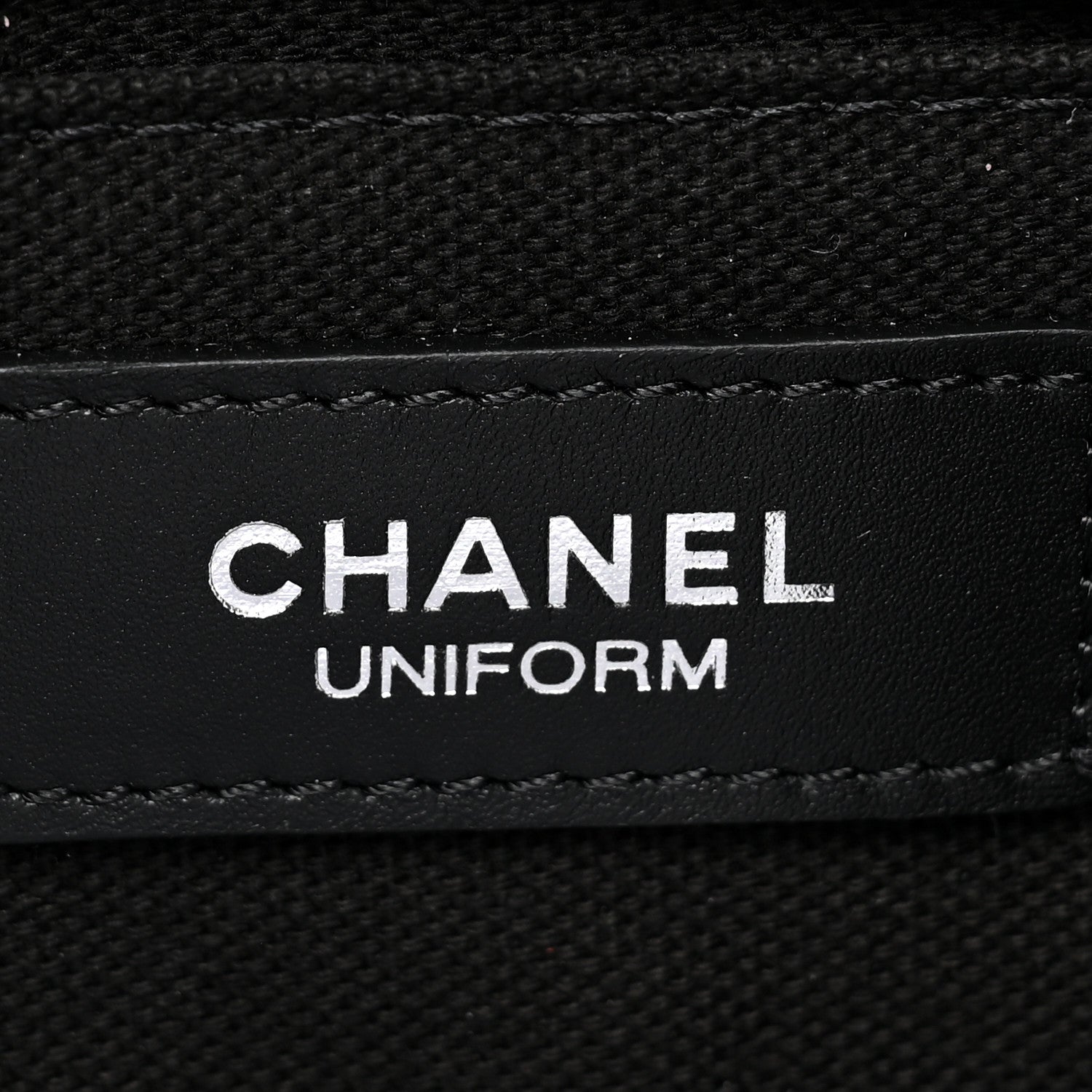 Chanel Calfskin Quilted CC Uniform Flap Belt Bag Black 7 of 9