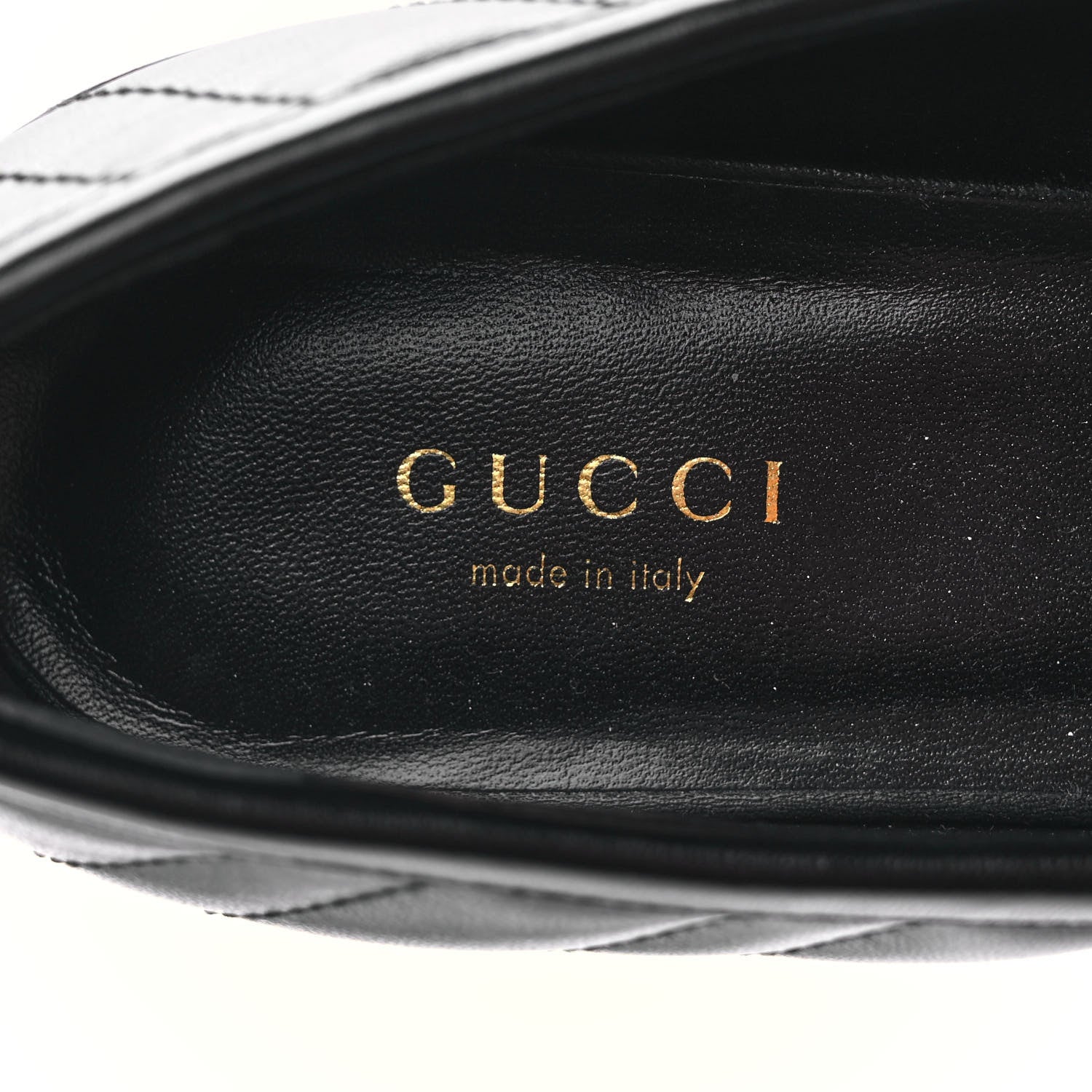 Gucci Nappa Matelasse Double G Marmont Loafers 37.5 Black 7 of 9