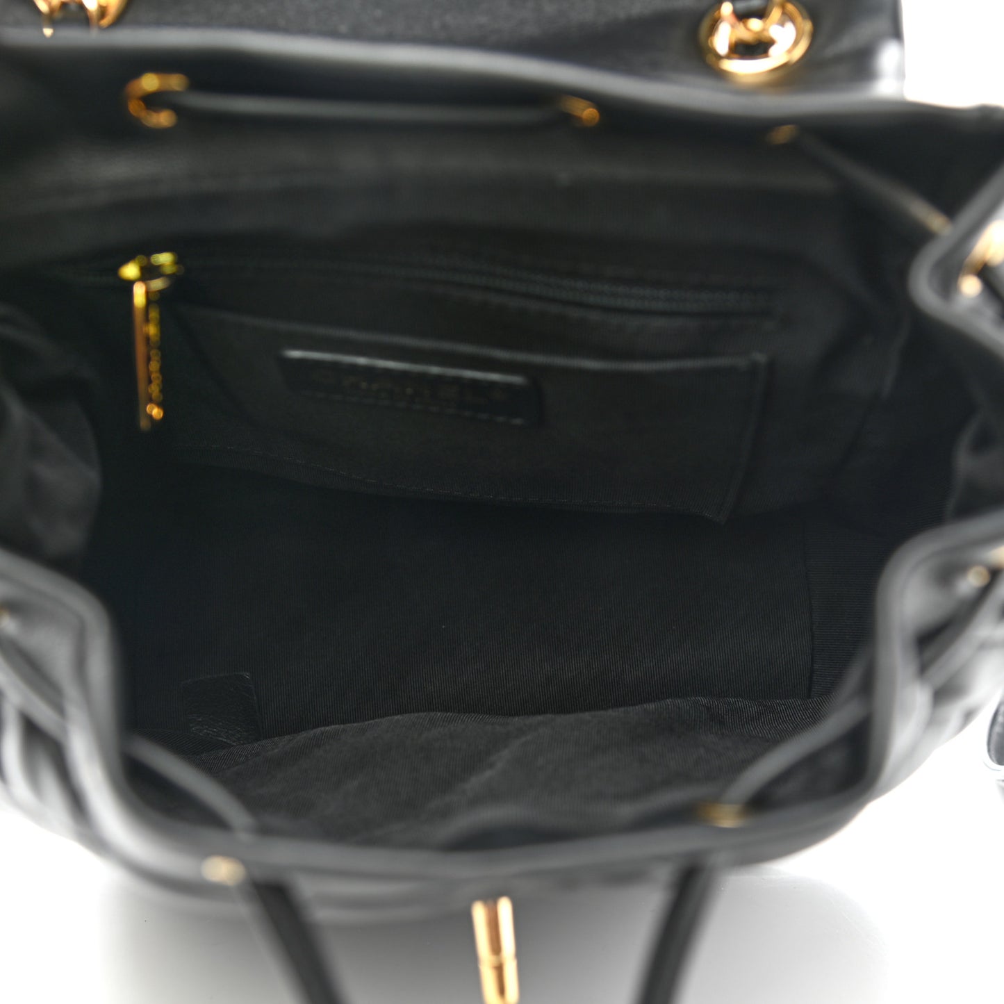 Lambskin Quilted Small Urban Spirit Backpack Black