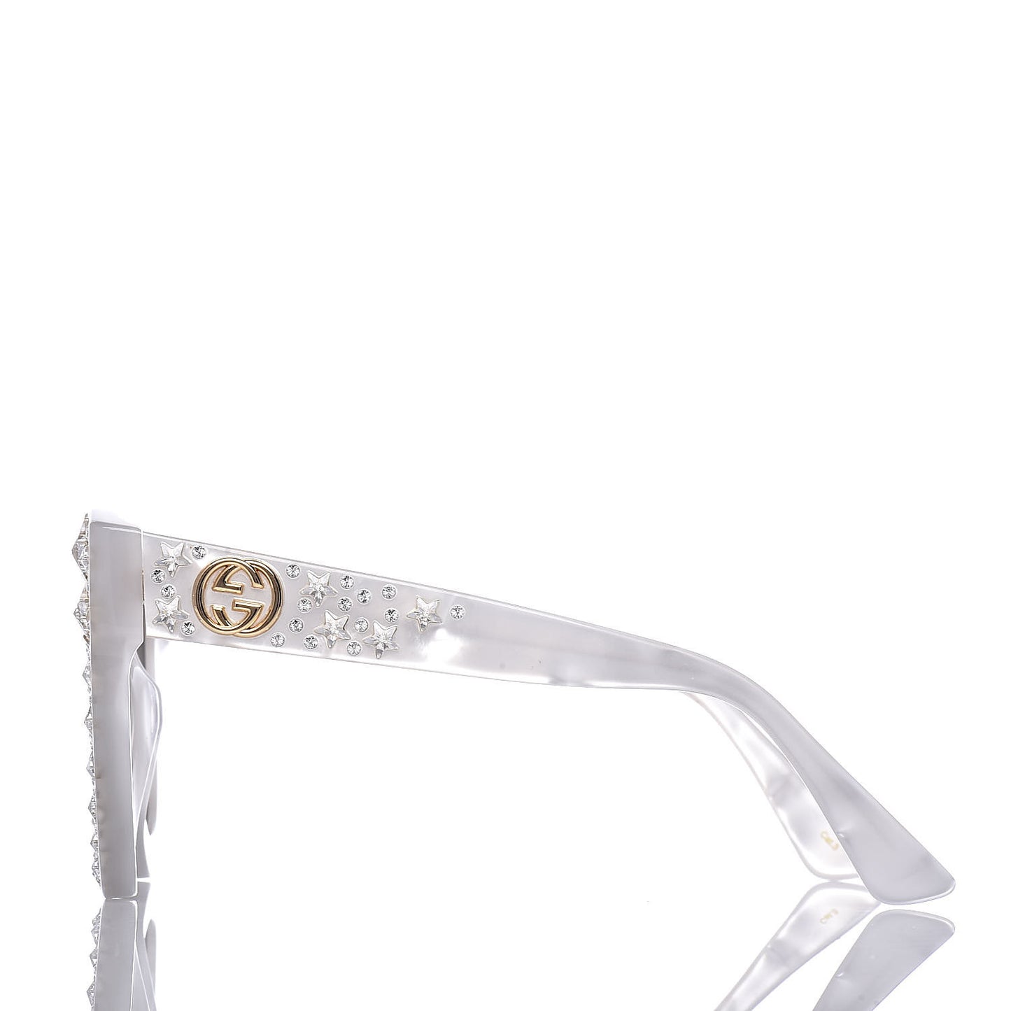 Acetate Crystal Oversize Mirrored Star Sunglasses GG0116S