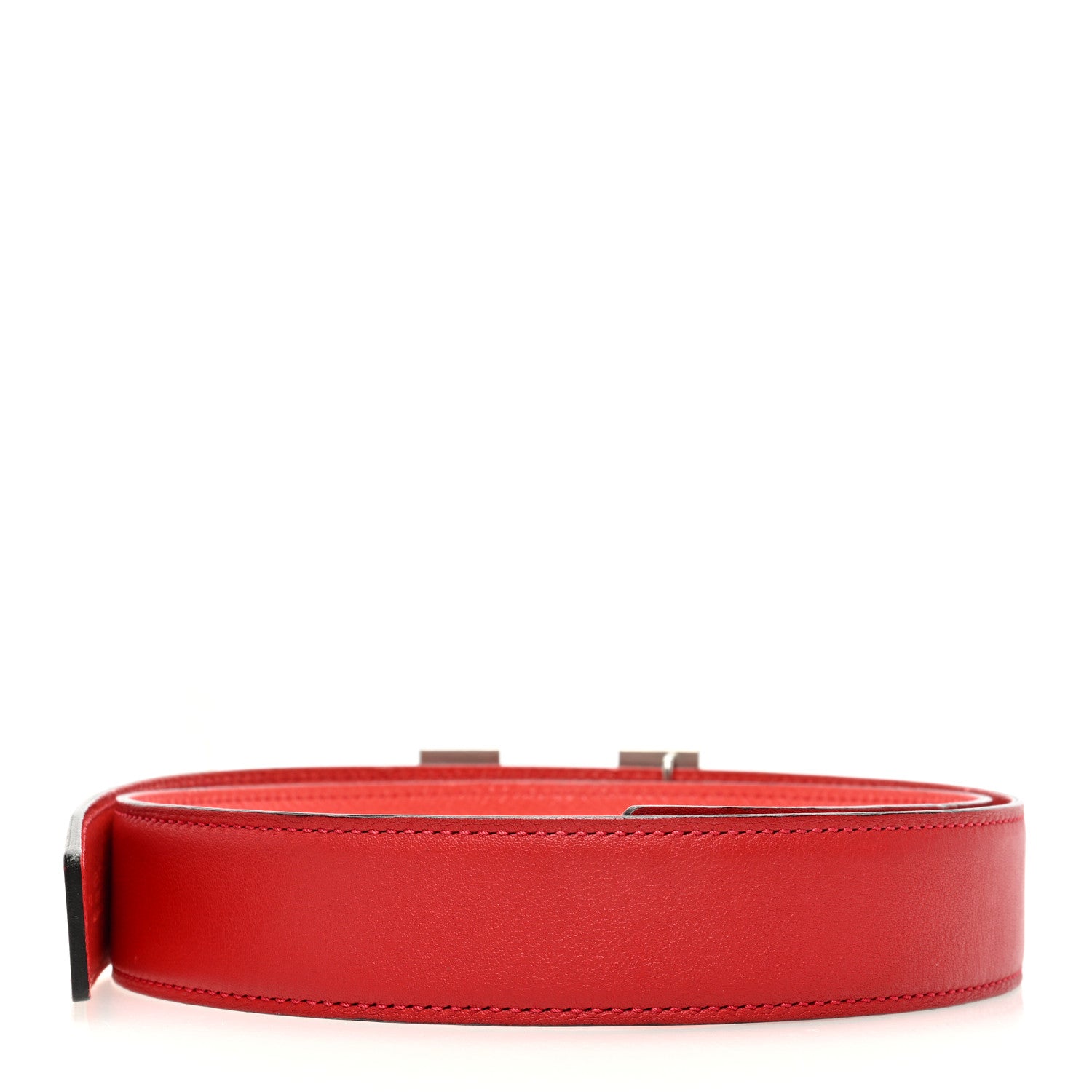 Hermes Swift Epsom 32mm Belt Strap 80 Vermilion Rose Jaipur 2 of 6