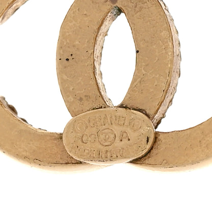 Chanel Crystal CC Earrings Gold 4 of 5