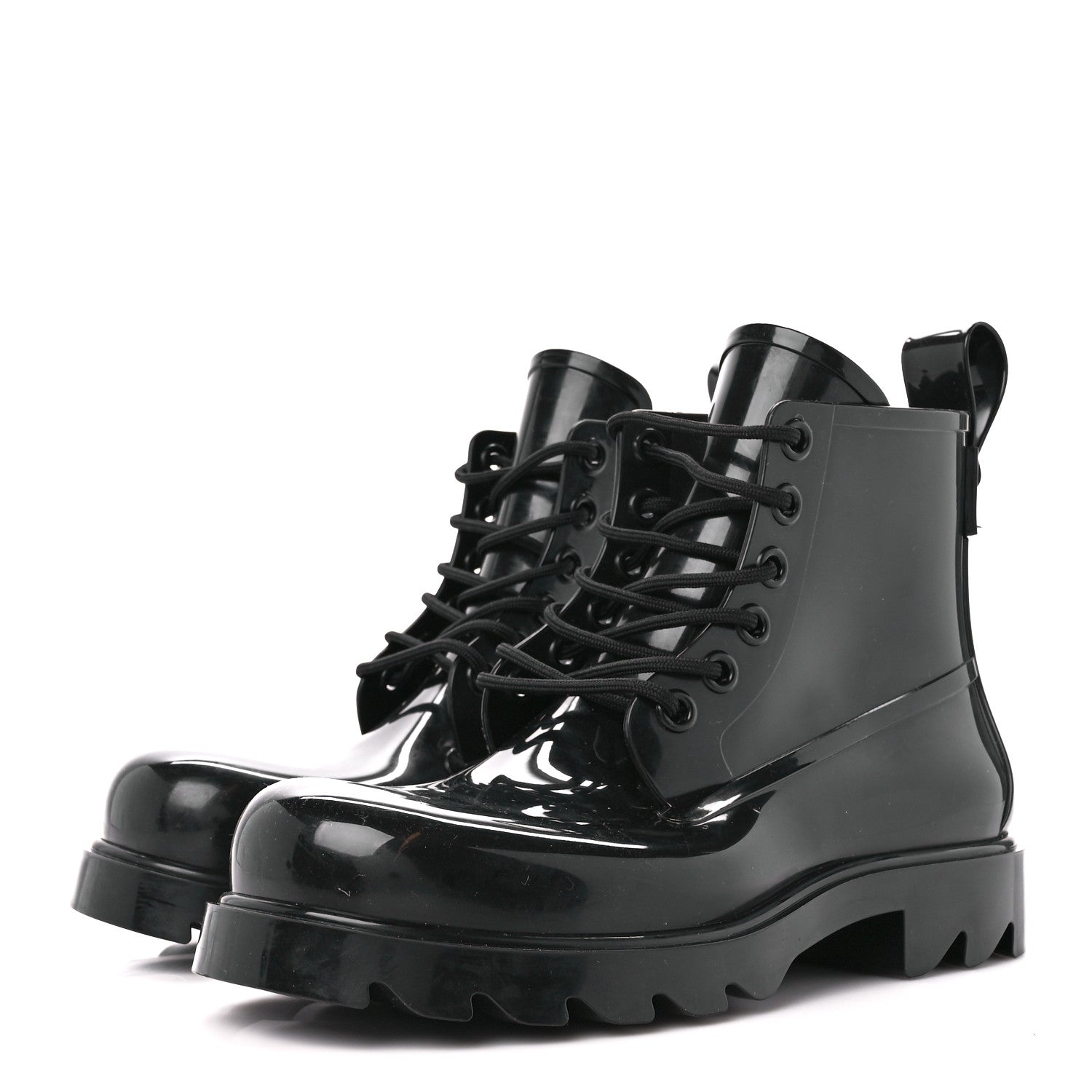 Bottega Veneta Rubber Stride Ankle Boots 39 Black 3 of 7